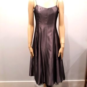 Laundry grey Metallic cocktail party dress size 4